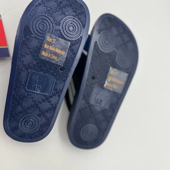 Beverly Hills Boys Slides Non-Slip (Toddler-Big Kid), Navy Blue size 12 - Picture 6 of 6